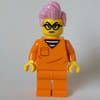 Criminal, Orange Suit, Bright Pink Hair