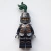 Dragon Knight, Black, Armor, Helmet with Dark Green Plume (Pearl Titanium)
