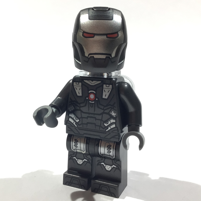 LEGO War Machine, Trans-Clear Neck Bracket, Dark Bluish Gray Hands (fig-014730)