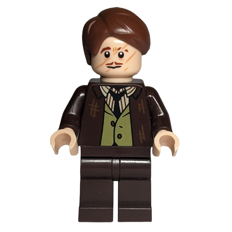 LEGO Remus Lupin, Dark Brown Torn Suit (Plain Legs) (fig-014735)