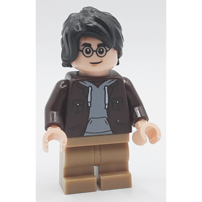 LEGO Harry Potter, Dark Brown Jacket, Dark Tan Medium Legs (fig-014762)
