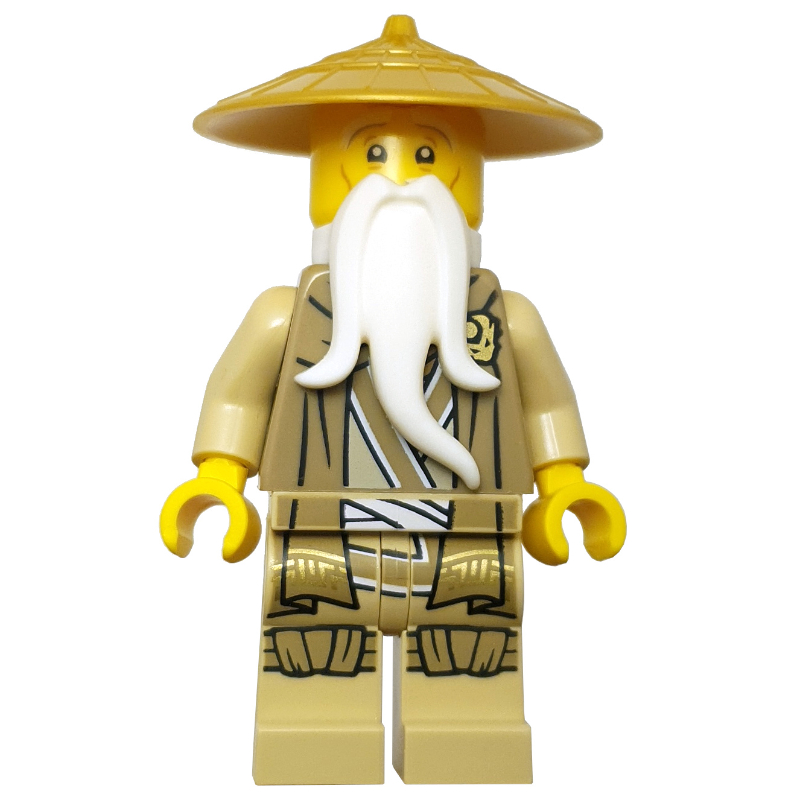 LEGO Master Wu, Dark Tan Robe (fig-014797)