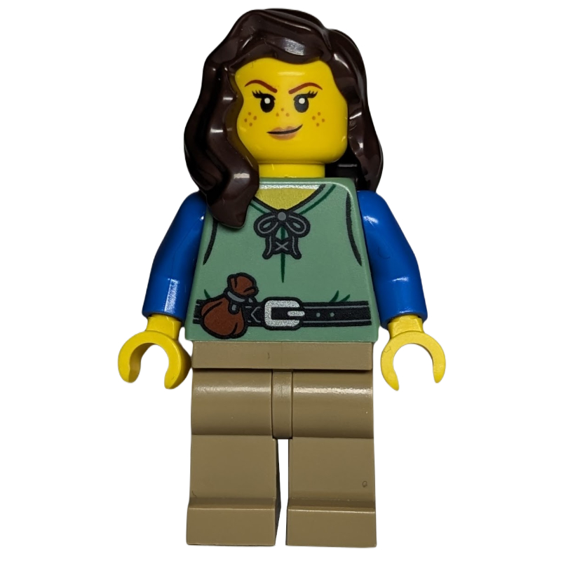 LEGO Shieldsmith, Sand Green Torso, Dark Tan Legs (fig-014809)