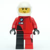 Race Driver - Red Racing Suit, White Helmet