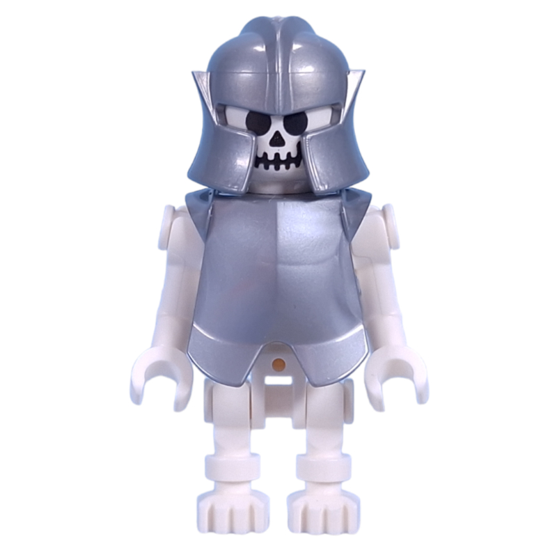 LEGO Skeleton, Standard Face, Bent Arms, Vertical Hand Clips, 78132 Torso, Armor (fig-014854)