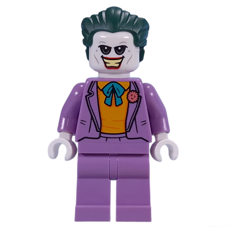 LEGO The Joker, Medium Lavender Suit, Dark Green Hair (fig-014861)