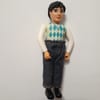 Belville Figure, Argyle Sweater, Dark Blue Pants