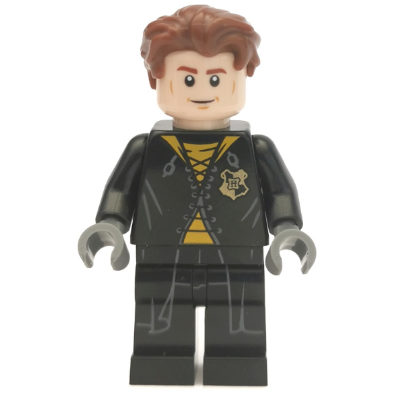 LEGO Cedric Diggory, Long Black Robe over Yellow Shirt, No Shirt Tails (fig-015002)