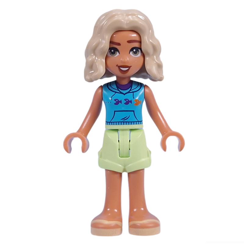 LEGO Nova - Dark Azure Top, Yellowish Green Shorts (fig-015027)