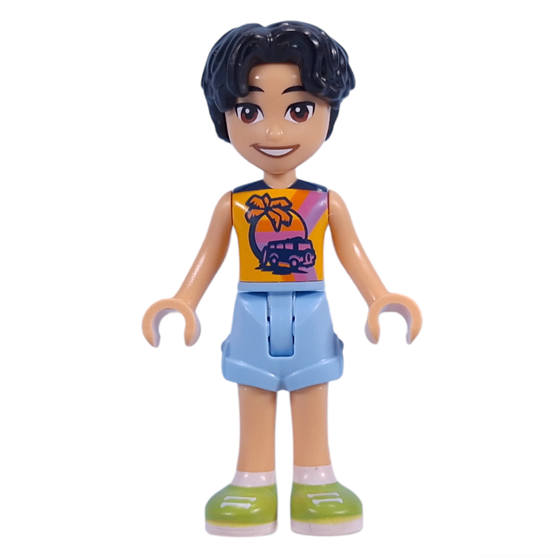 LEGO Niko - Bright Light Orange Shirt, Bright Light Blue Shorts (fig-015028)