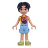 Niko - Bright Light Orange Shirt, Bright Light Blue Shorts