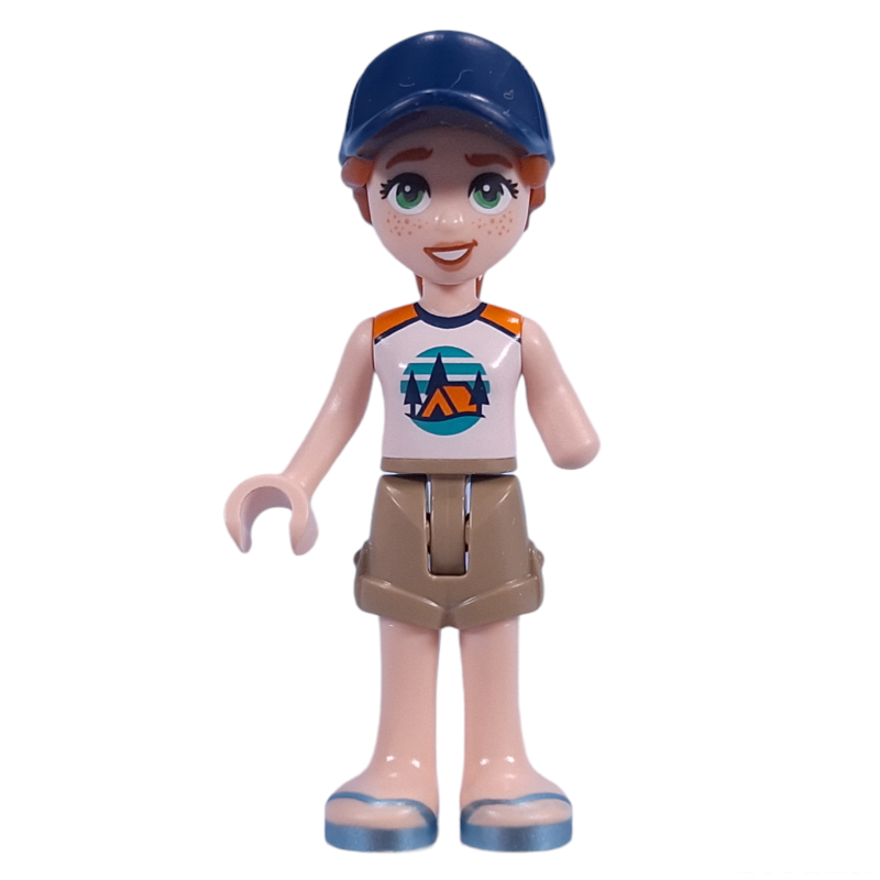 LEGO Autumn - Adventure Camp, Dark Tan Shorts, Dark Blue Cap (fig-015029)