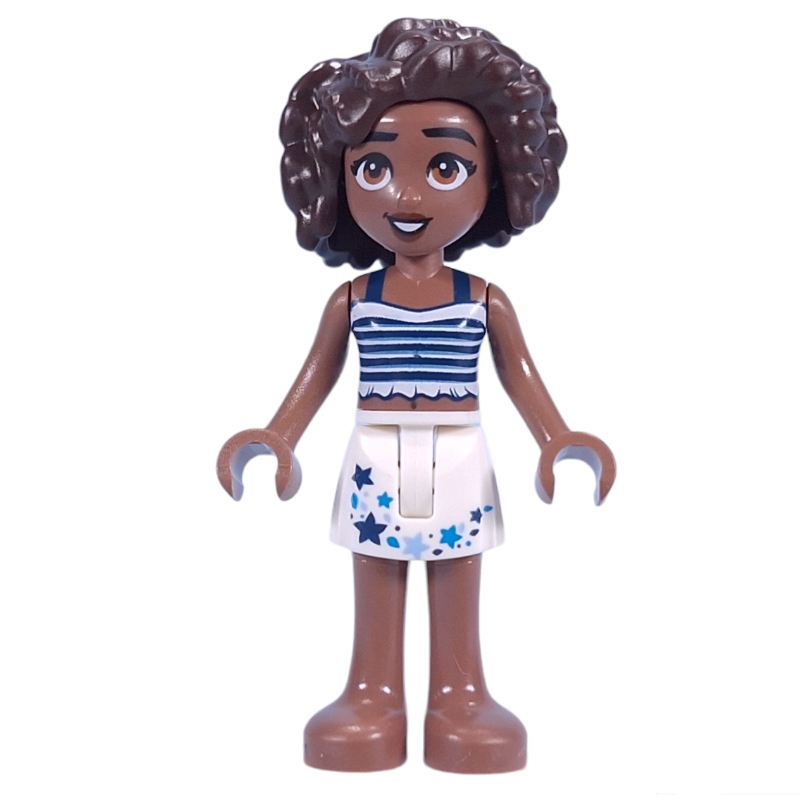 LEGO Aliya - White/Dark Blue Top, White Skirt (fig-015035)