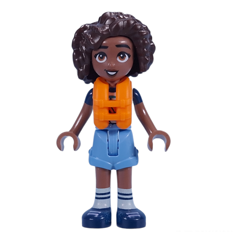 LEGO Aliya - Adventure Camp, Bright Light Blue Shorts, Life Vest (fig-015037)