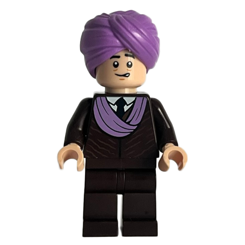 LEGO Professor Quirinus Quirrell (Voldemort), Medium Lavendar Turban, Dark Brown Suit (fig-015116)