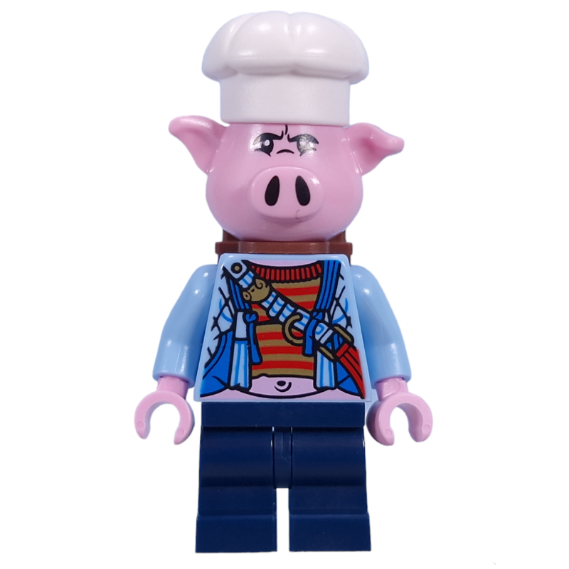 LEGO Pigsy, Bright Light Blue Jacket, Backpack (fig-015150)