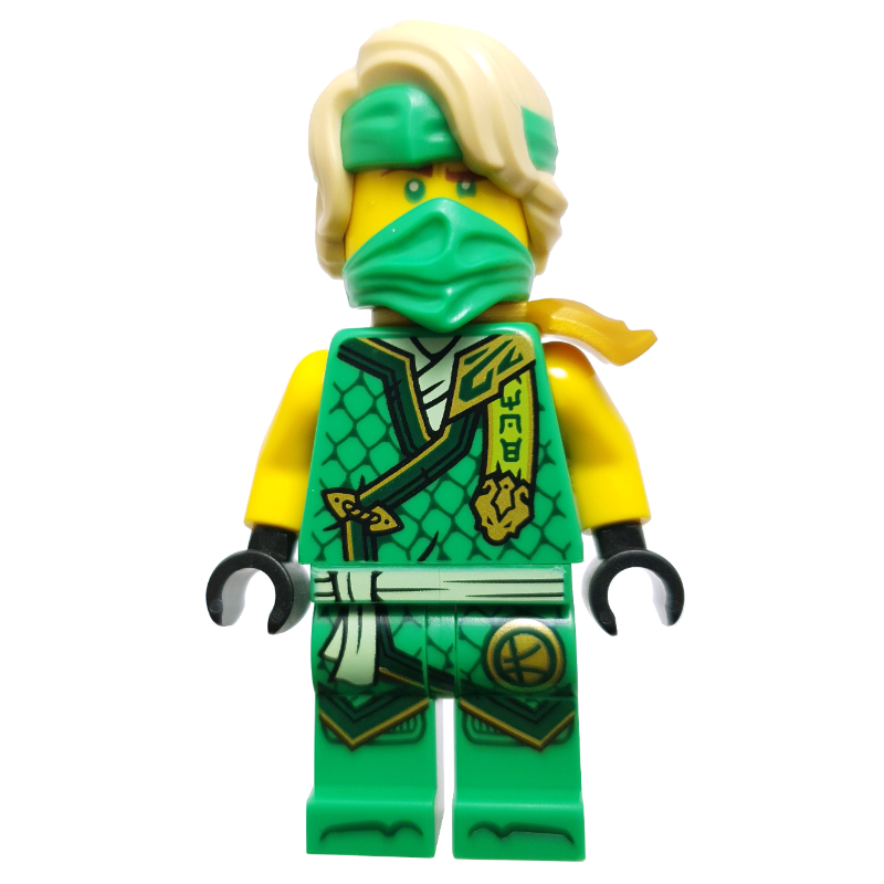 LEGO Lloyd, Bright Green Robes, Hair, Shoulder Guard (fig-015155)