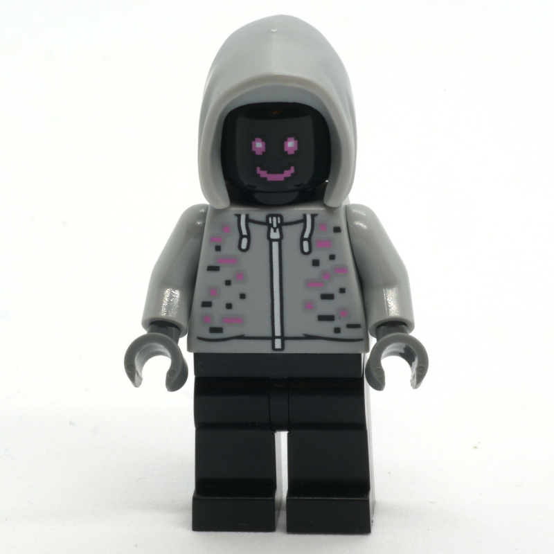 LEGO Robot, Light Bluish Gray Hoodie, Black Legs (fig-015208)