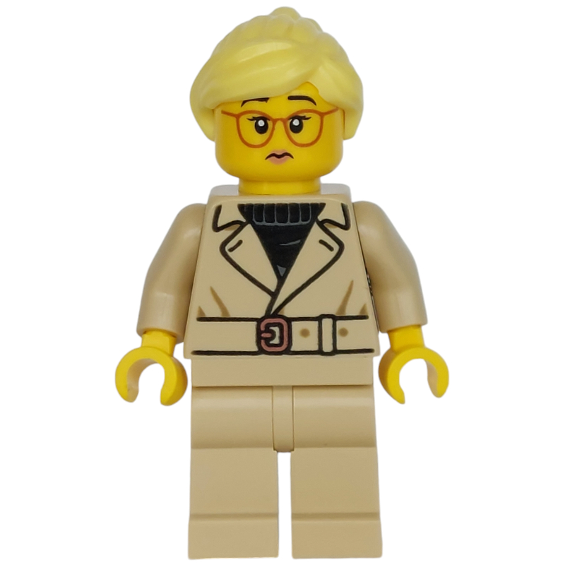 LEGO Woman, Tan Jacket and Legs, Glasses (fig-015219)