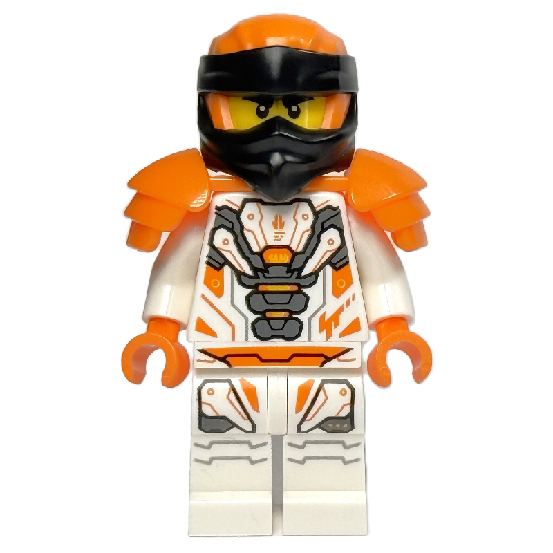 LEGO Cole, White Robes, Orange Wraps, Shoulder Armor (fig-015228)