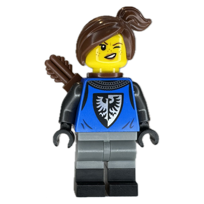 LEGO Mountain Fortress Black Falcon Archer - Female (fig-015252)
