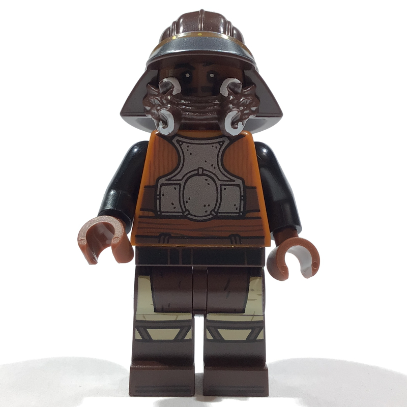 LEGO Lando Calrissian, Skiff Guard Disguise, Dark Brown Helmet and Legs (fig-015306)