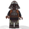 Lando Calrissian, Skiff Guard Disguise, Dark Brown Helmet and Legs