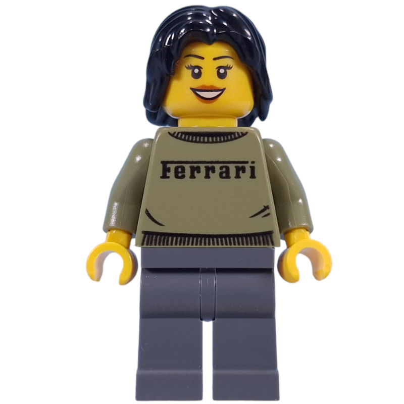 LEGO Woman, Olive Green Ferrari Sweater (fig-015346)