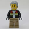 Firefighter, Open Jacket, Dark Tan Legs, Light Bluish Gray Hair