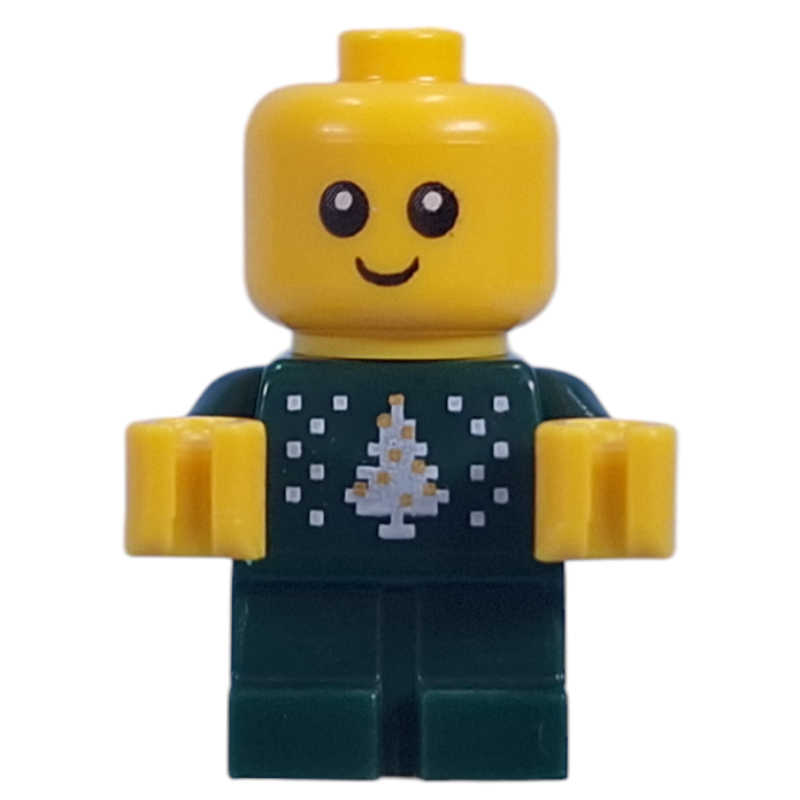 LEGO Baby, Dark Green Body, Christmas Sweater (fig-015473)