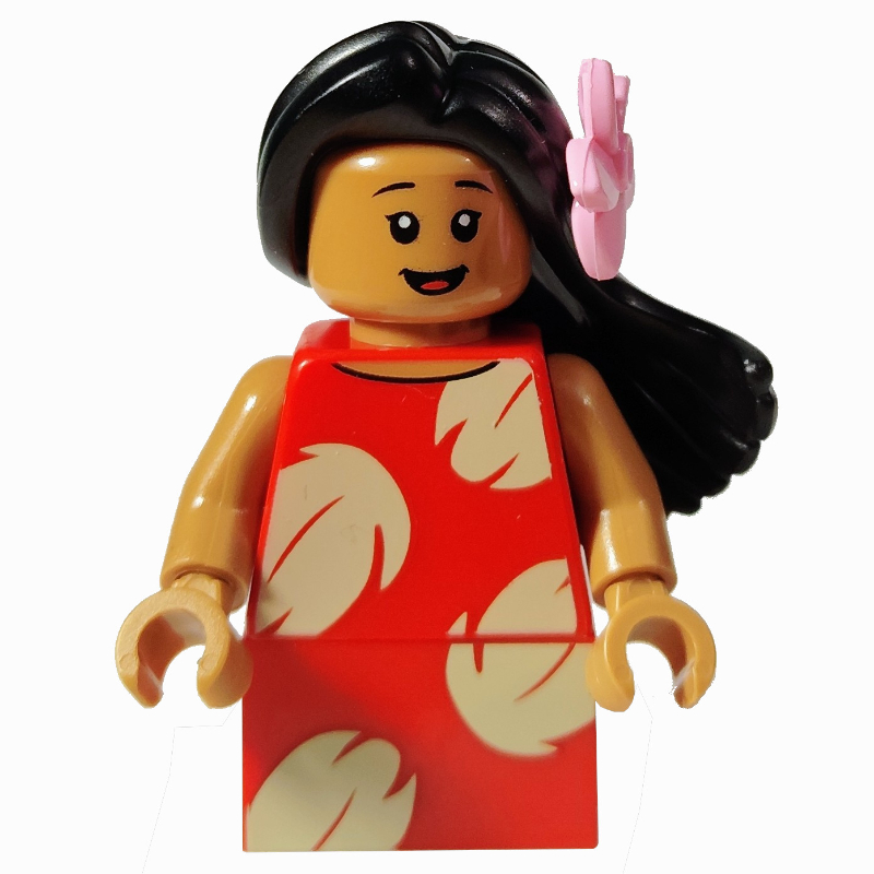 LEGO Lilo, Bright Pink Flower, Brick Skirt (fig-015549)