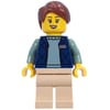 Guide, Dark Blue Torso, Tan Legs, Reddish Brown Hair