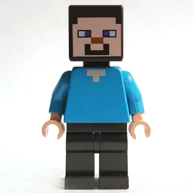 LEGO Steve with Pearl Titanium Legs (fig-015686)