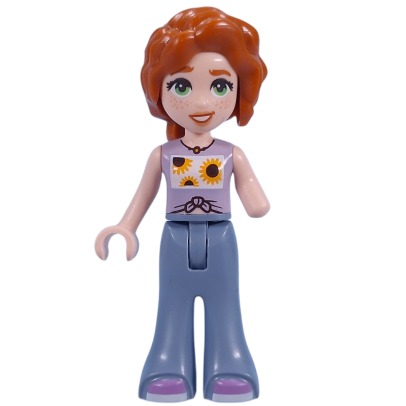 LEGO Autumn, Bright Pink Top, Sand Blue Pants (fig-015745)