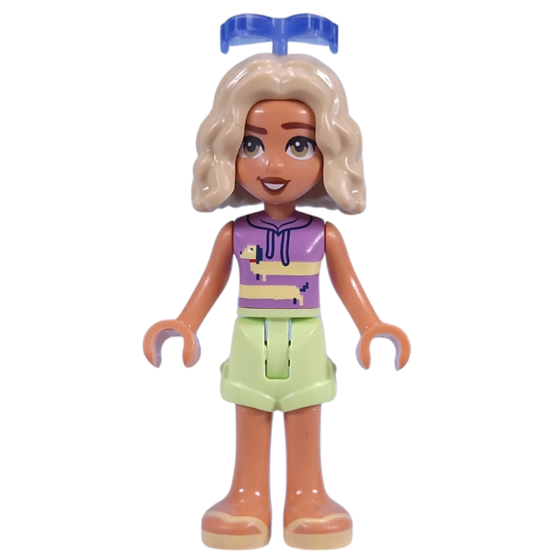 LEGO Nova, Lavender Top, Yellowish Green Skirt, Sunglasses (fig-015746)
