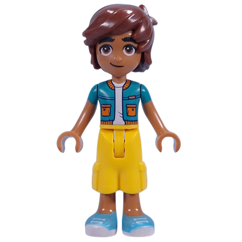 LEGO Leo - Dark Turquoise Jacket, Yellow Shorts (fig-015758)