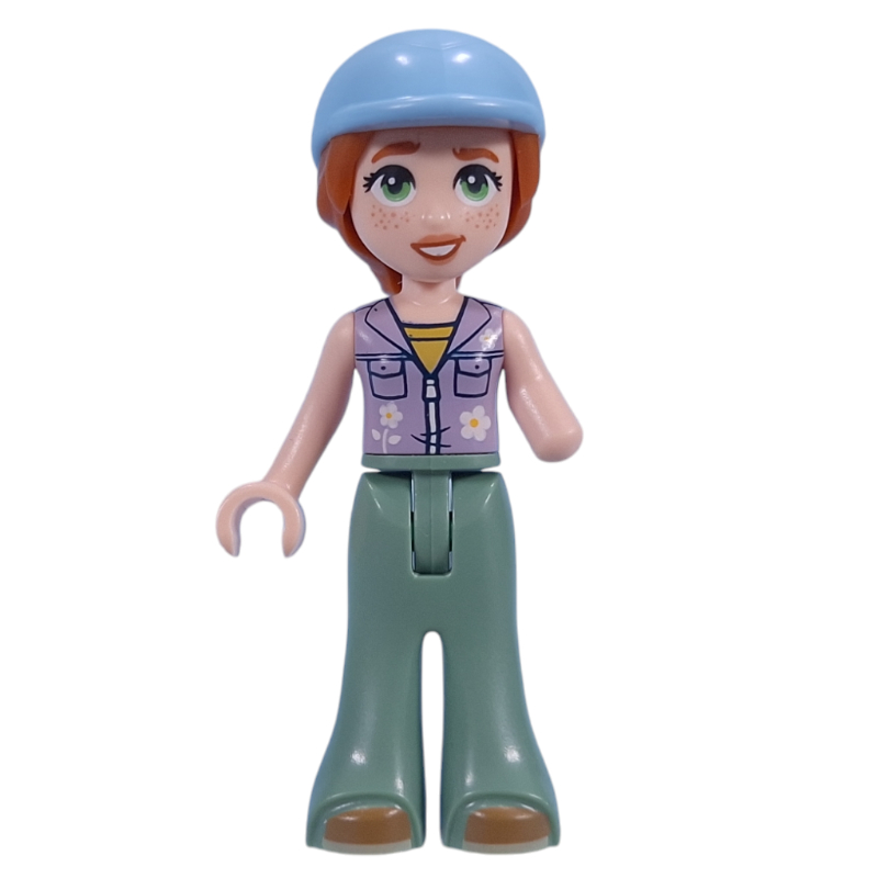 LEGO Autumn - Lavender Top, Sand Green Pants, Helmet (fig-015764)