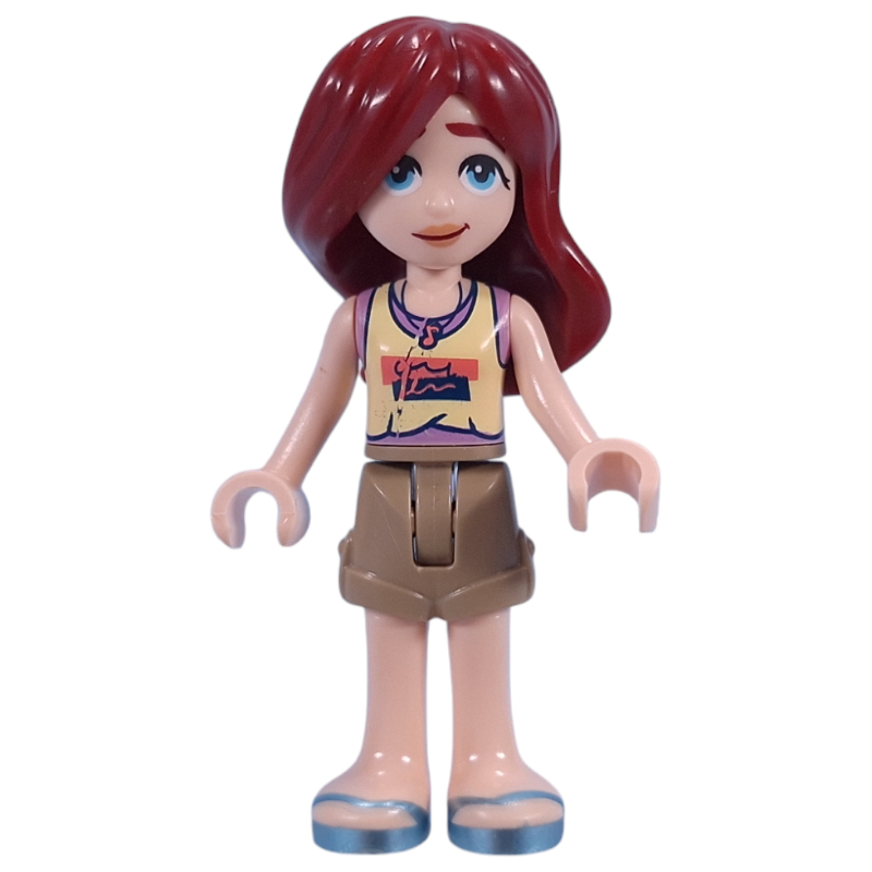 LEGO Paisley - Bright Light Yellow Top, Dark Tan Shorts (fig-015786)