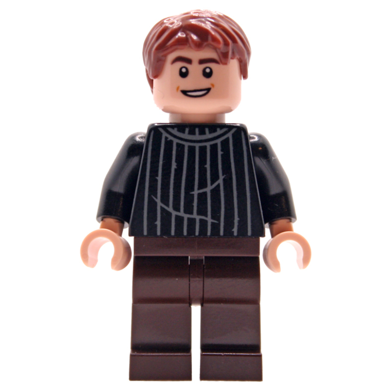 LEGO Oliver Wood, Black Sweater, Dark Brown Legs (fig-015895)