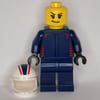 F1 Driver, Red Bull, Dark Blue Suit