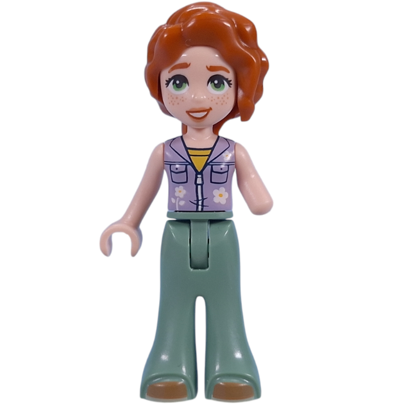 LEGO Autumn - Lavender Top, Sand Green Pants, Flower (fig-015965)