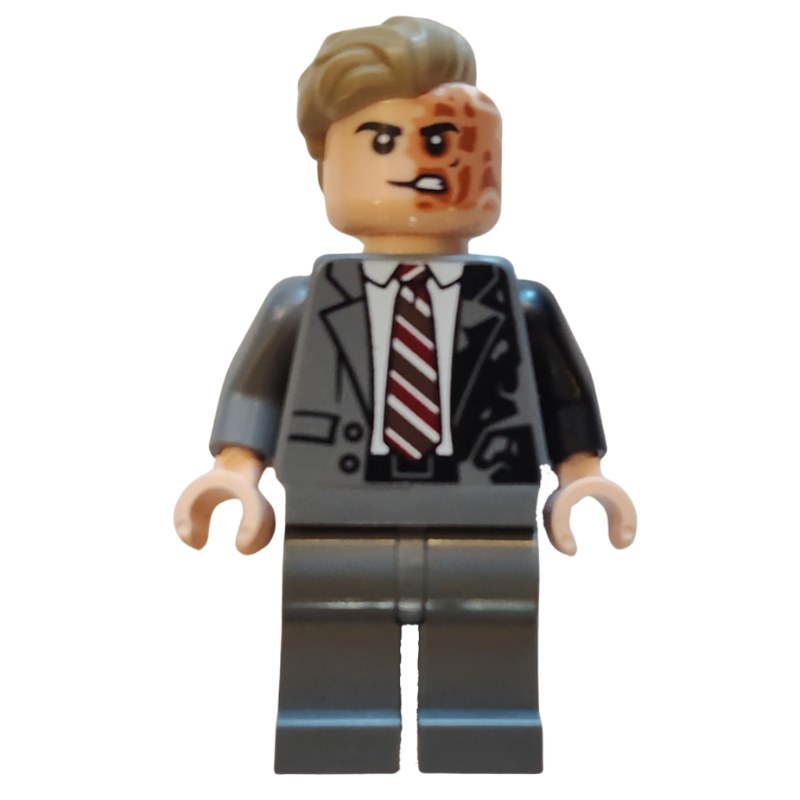 LEGO Two-Face, Dark Knight, Dark Bluish Grey Suit (fig-015974)