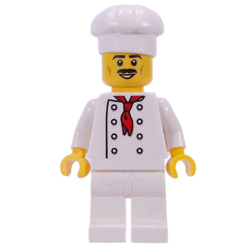 LEGO Chef - White Torso, White Legs, White Hat, White Hat (fig-015987)