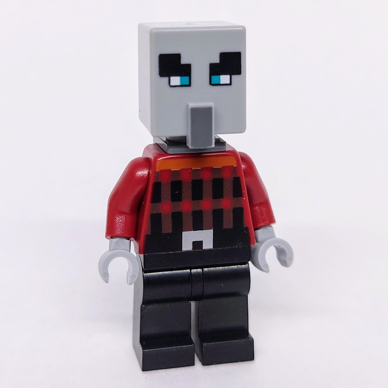 LEGO Pillager, Black Legs, Neck Bracket, Narrow Eyes (fig-016011)