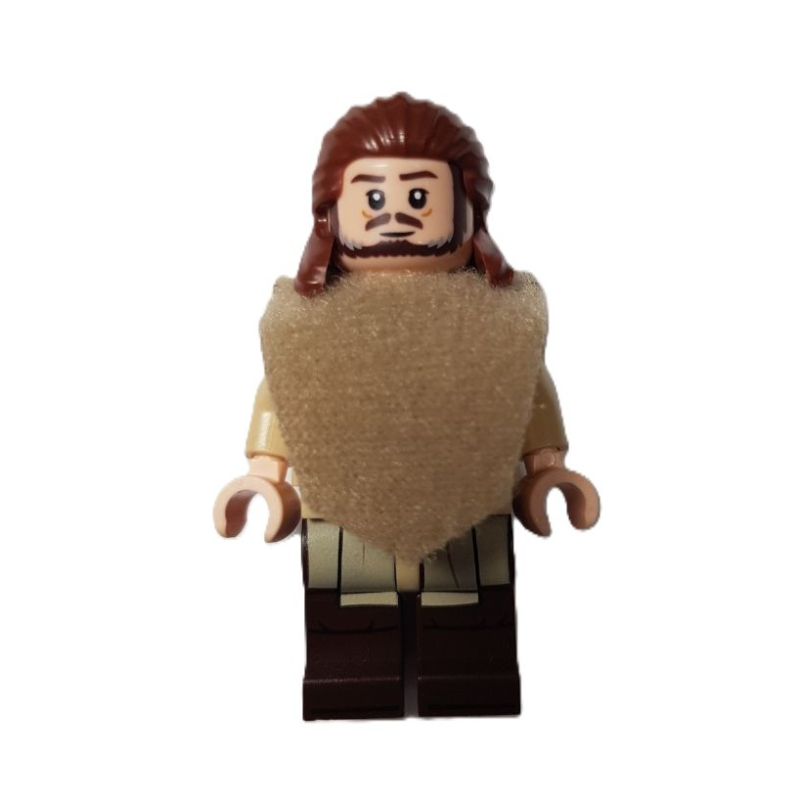 LEGO Qui-Gon Jinn, Poncho, Dark Brown Beard (fig-016019)
