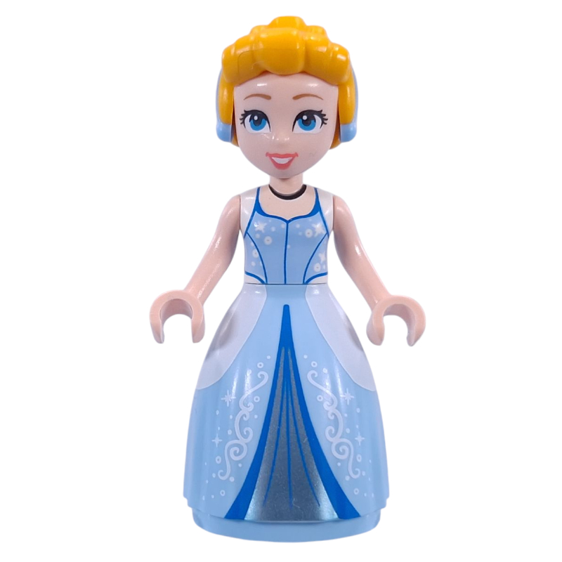 LEGO Cinderella, Bright Light Orange Hair, Full Skirt (fig-016043)