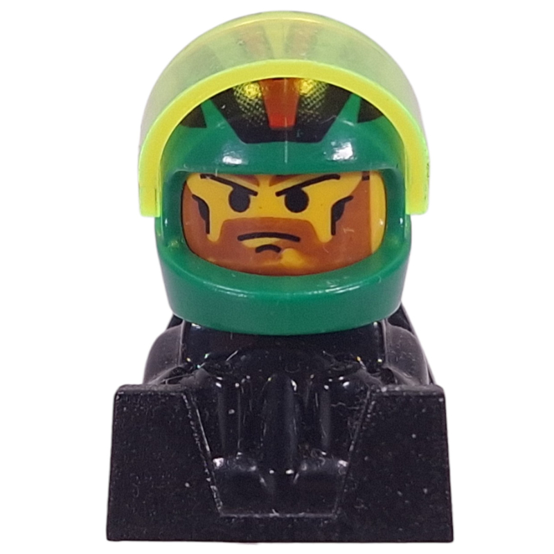 LEGO Off Road Racer - Green Helmet, Black Body (fig-016053)