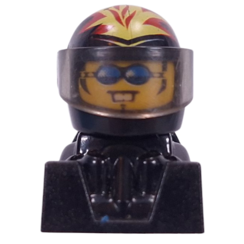 LEGO Stunt Racer, Black Helmet and Body (fig-016057)