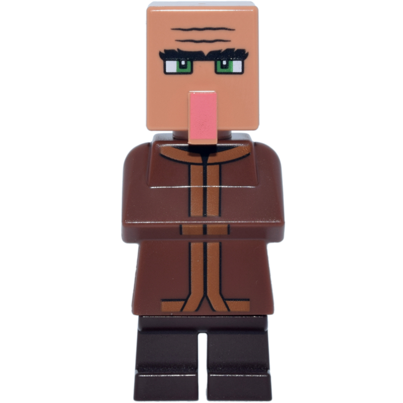 LEGO Villager, Reddish Brown, Coral Nose (fig-016087)