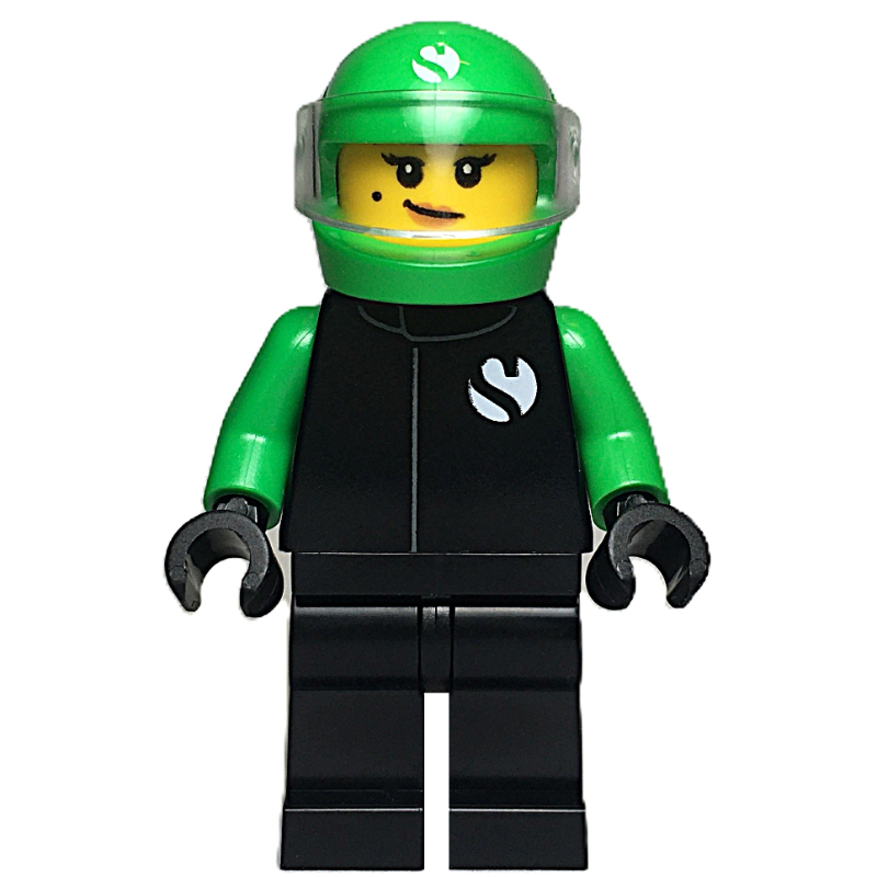 LEGO KICK Sauber F1 Driver, Standard Helmet (fig-016116)
